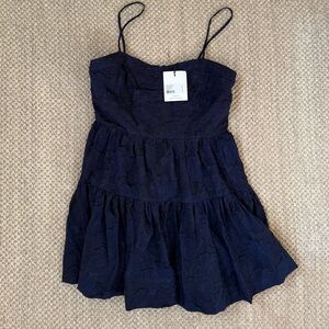 NWT Tanya Taylor Navy Mini Dress Size 12